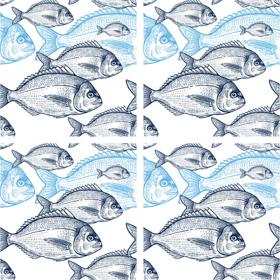 Queen Kerosin Steinuntersetzer-Set - Fishes