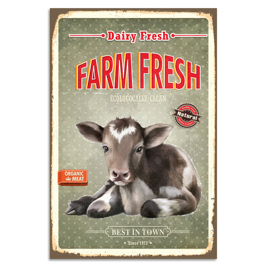 Queen Kerosin Blechschild - Farm Fresh