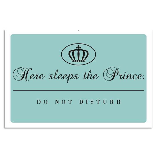 Queen Kerosin Blechschild Here Sleeps The Prince. - Do Not Disturb