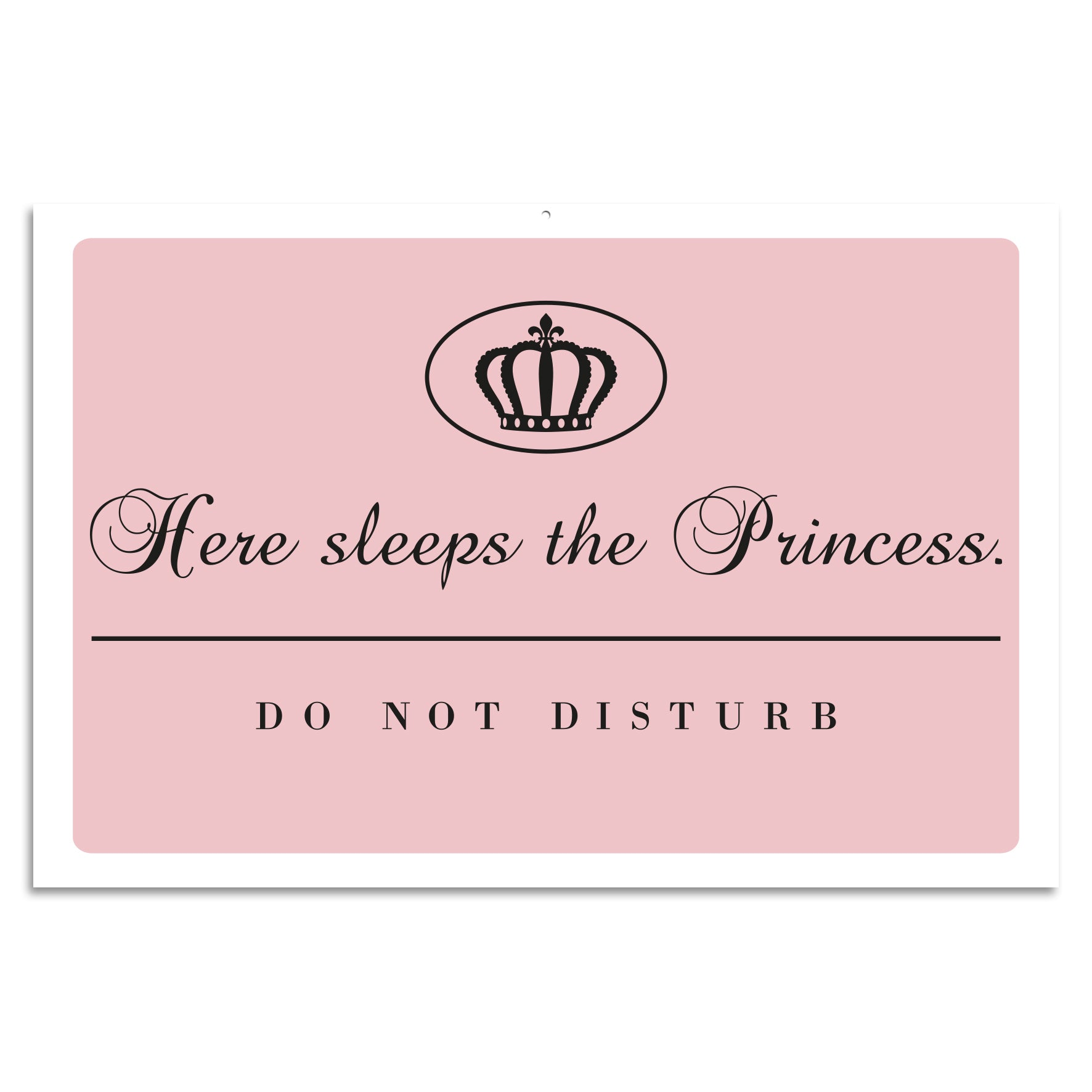 Blechschild Here Sleeps The Princess. - Do Not Disturb