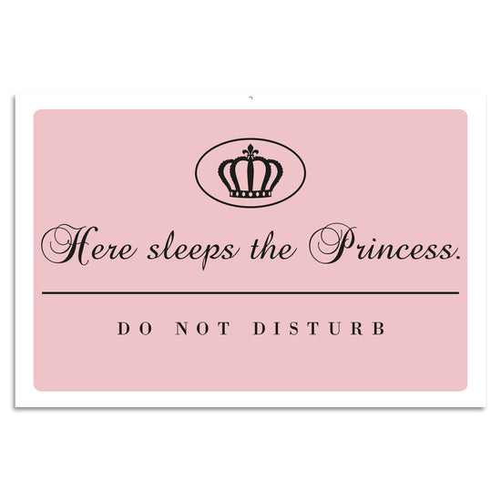 Queen Kerosin Blechschild Here Sleeps The Princess. - Do Not Disturb