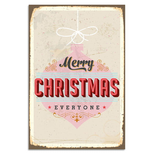 Blechschild - Merry Christmas Everyone