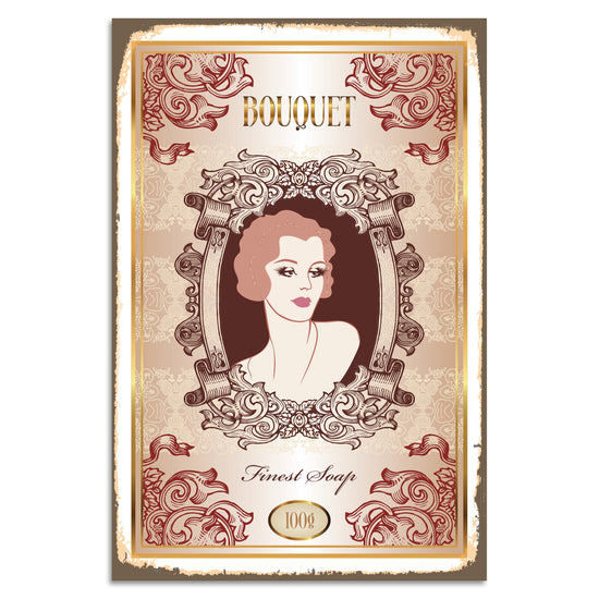 Queen Kerosin Blechschild BOUQUET - Finest Soap