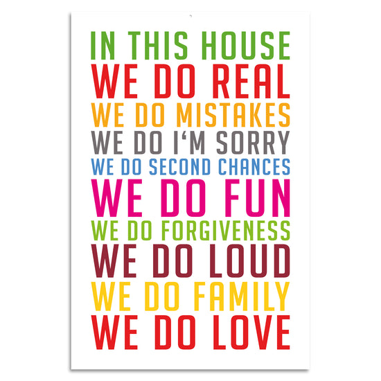 Queen Kerosin Blechschild - In This House, We Do