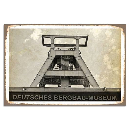 Blechschild Deutsches Bergbau-Museum