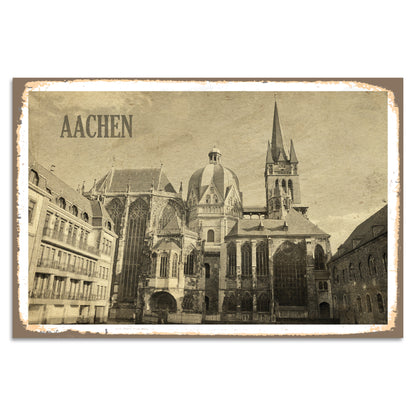 Blechschild - Aachen