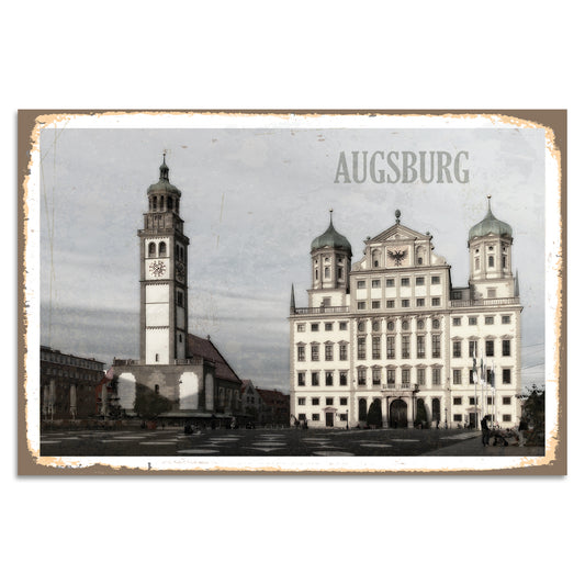 Blechschild - Augsburg