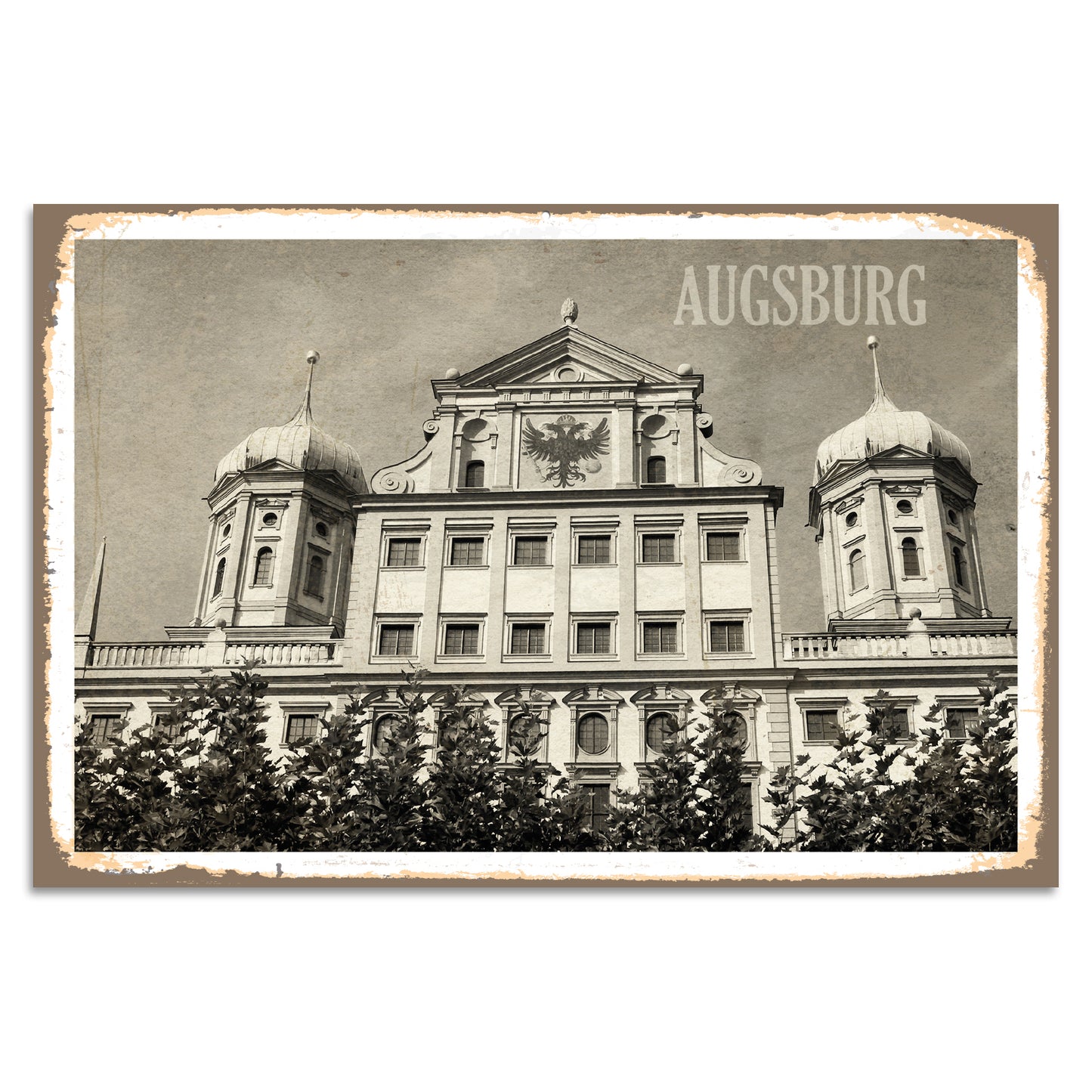 Blechschild - Augsburg
