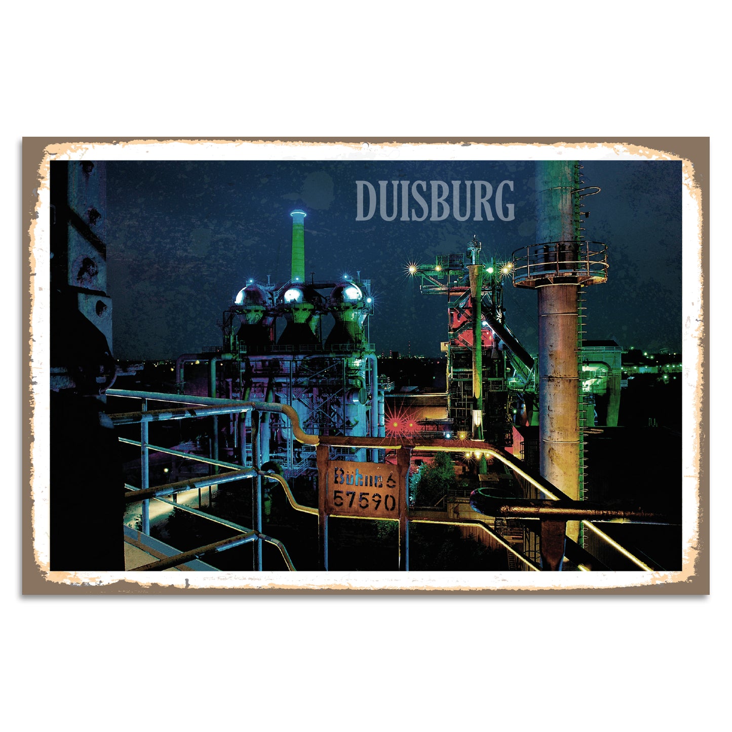 Blechschild - Duisburg