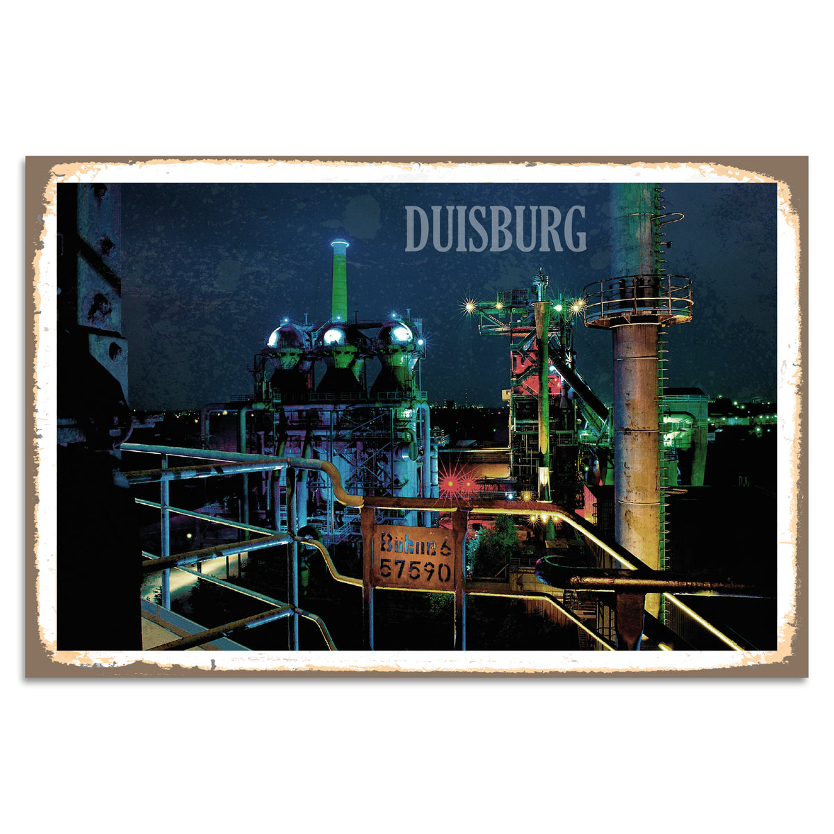 Blechschild Duisburg