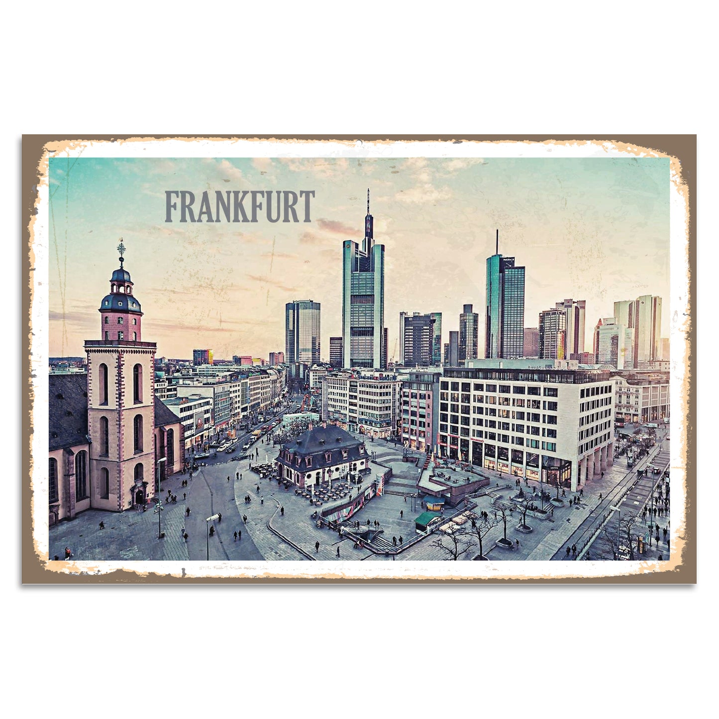 Blechschild - Frankfurt