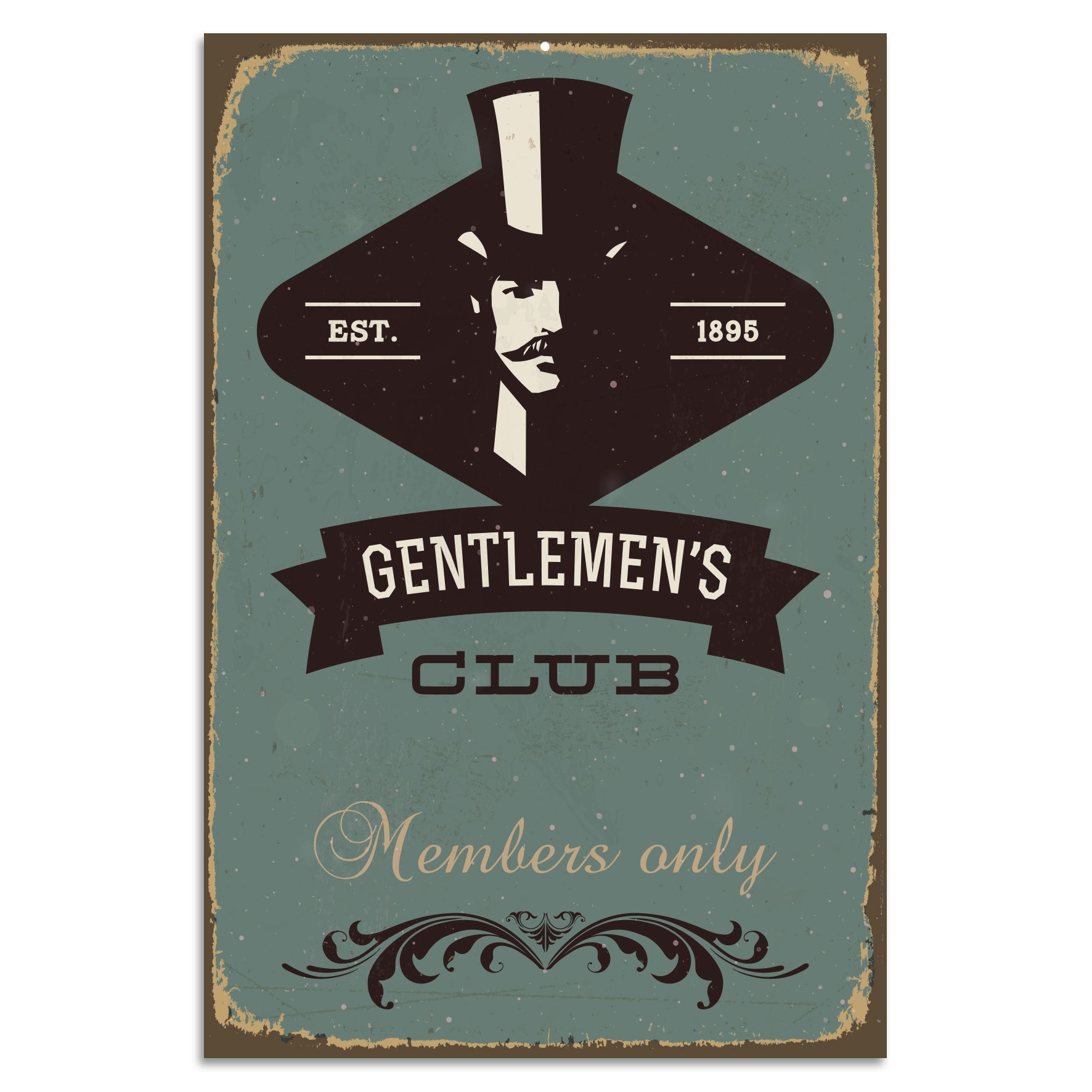 Blechschild - Gentlemens Club