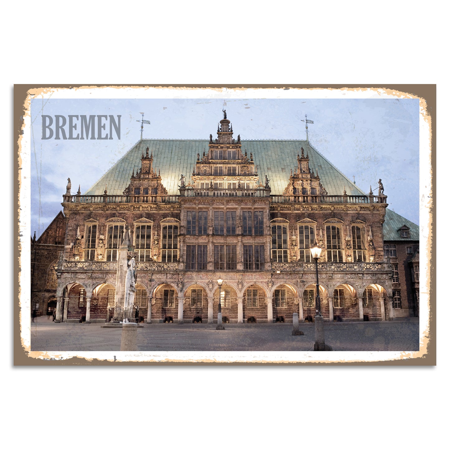 Blechschild - Bremen Detail