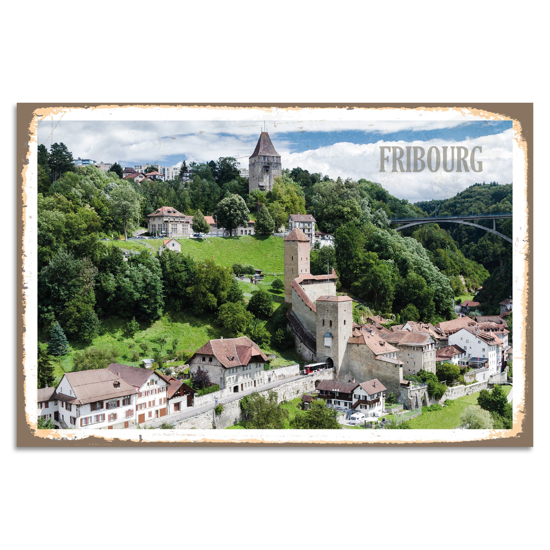 Blechschild - Fribourg