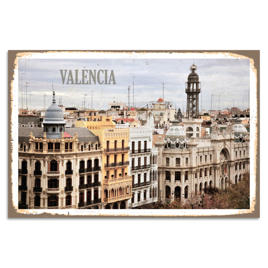 Blechschild - Valencia