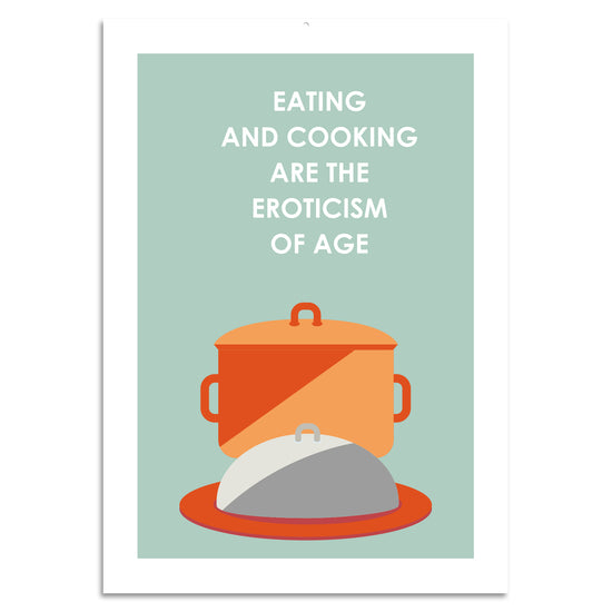 Queen Kerosin Blechschild - Eating And Cooking Are The Eroticism Of Age