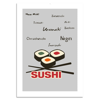 Blechschild - Sushi