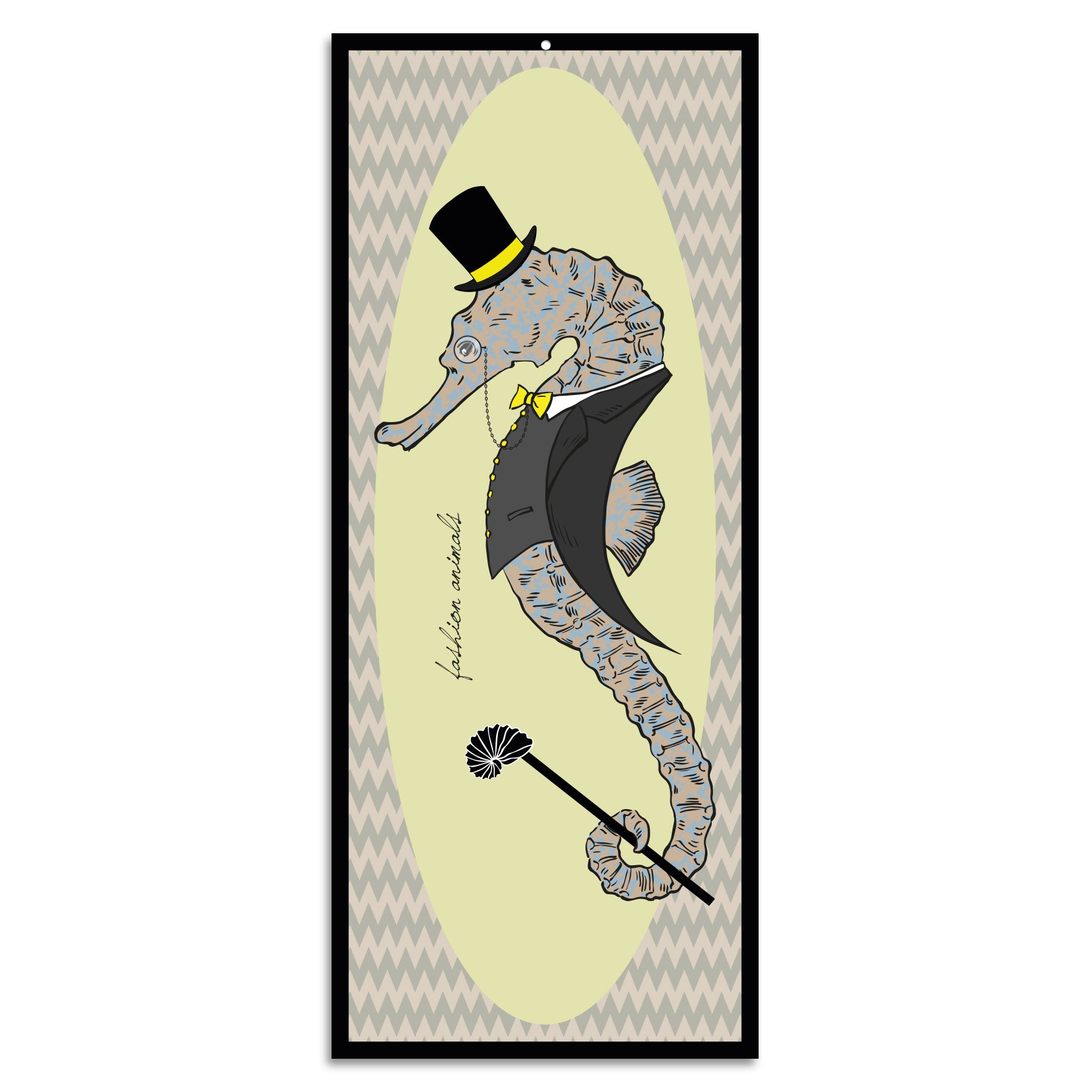 Blechschild - Seepferd