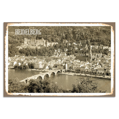 Blechschild - Heidelberg