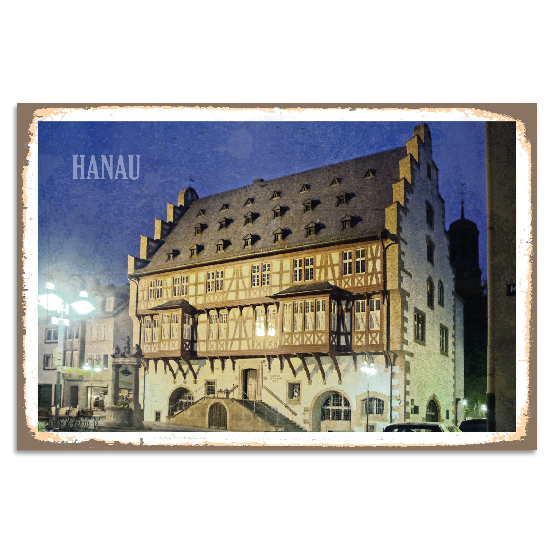 Blechschild - Hanau