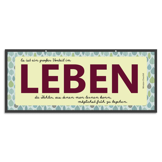 Queen Kerosin Blechschild - Es ist ein großer Vorteil im LEBEN die Fehler, aus denen man lernen kann, möglichst frü