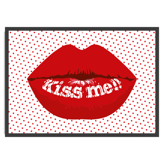 Queen Kerosin Blechschild - Kiss me!!