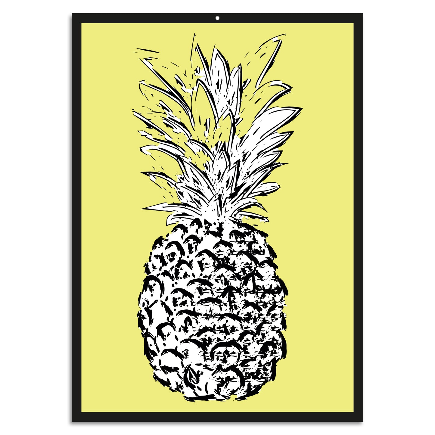 Blechschild - Ananas