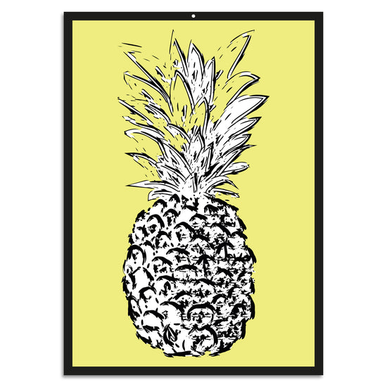 Queen Kerosin Blechschild - Ananas