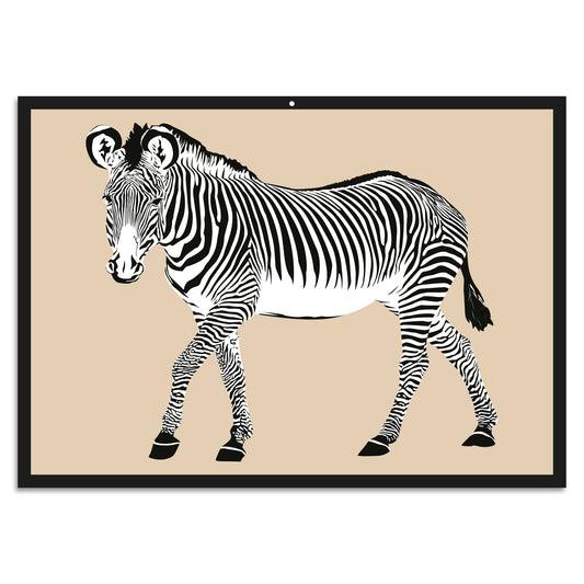 Blechschild - Zebra