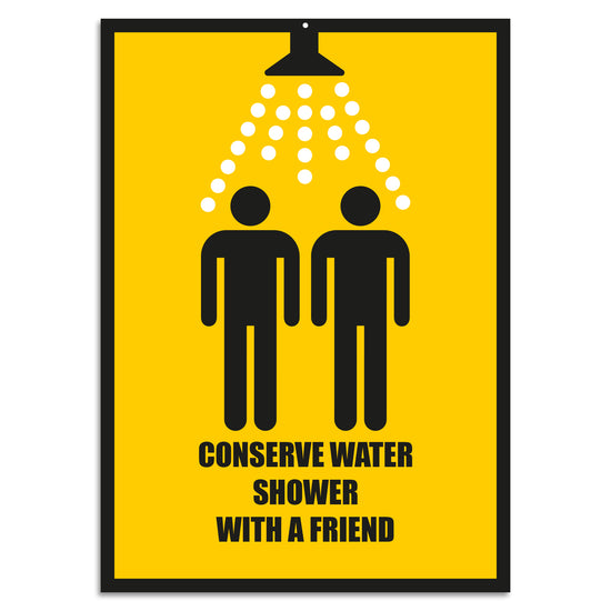 Queen Kerosin Blechschild - Conserver Water Shower With A Friend