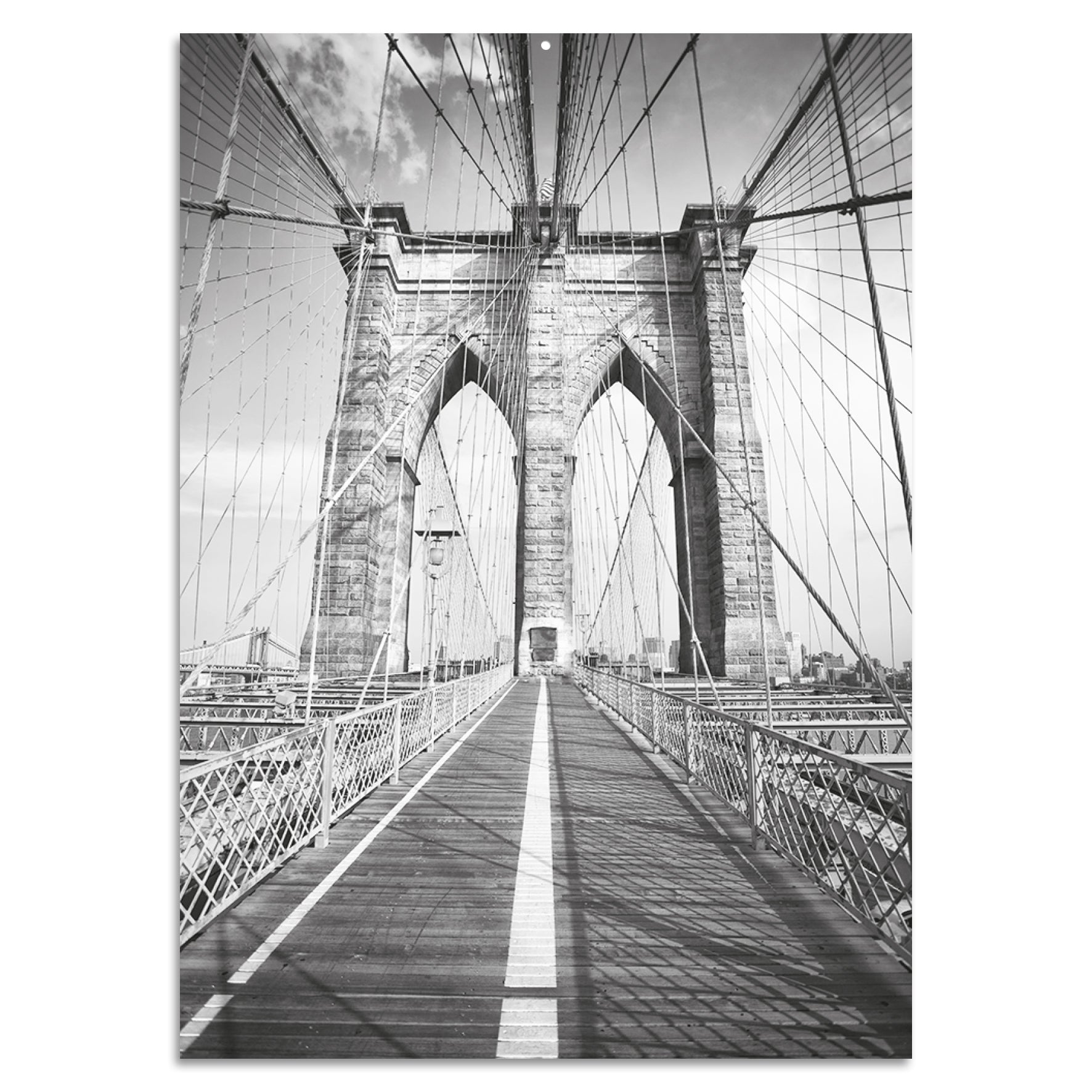 Blechschild - Brooklyn Bridge