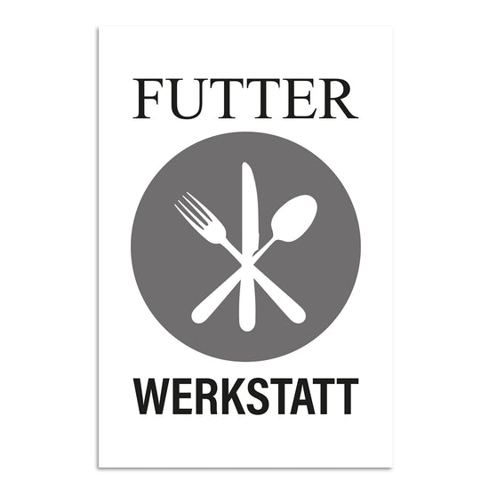 Queen Kerosin Blechschild - Futter Werkstatt