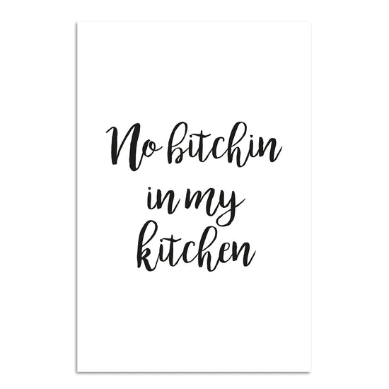 Queen Kerosin Blechschild - No bitchin iny my kitchen