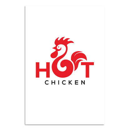 Blechschild - Hot Chicken