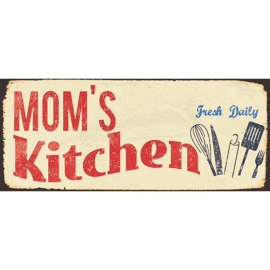 Blechschild - Moms Kitchen