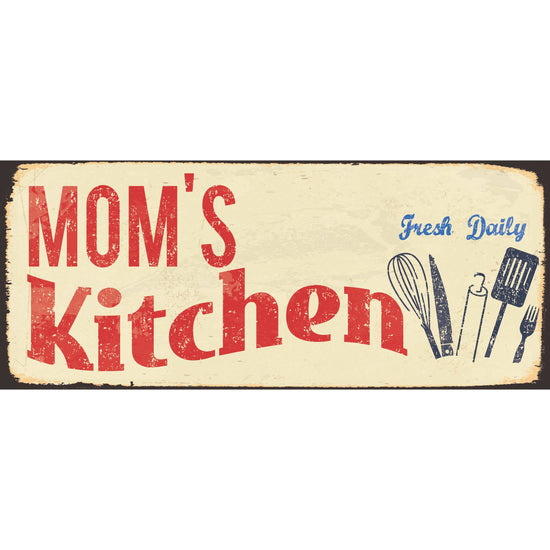 Queen Kerosin Blechschild - Moms Kitchen