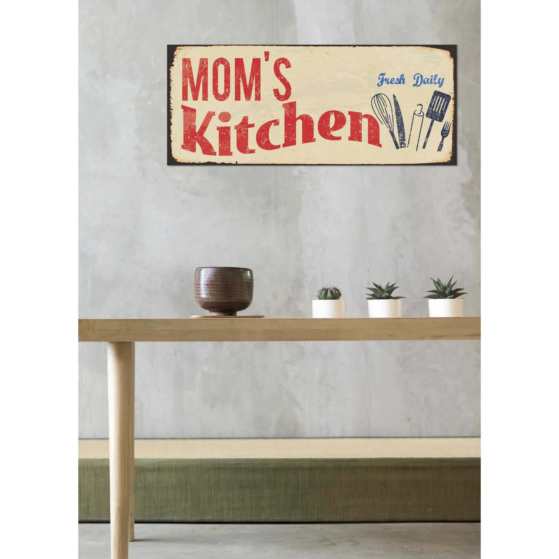 Blechschild - Moms Kitchen Wohnbeispiel