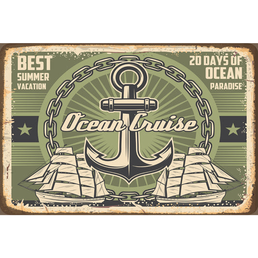 Blechschild - Ocean Cruise