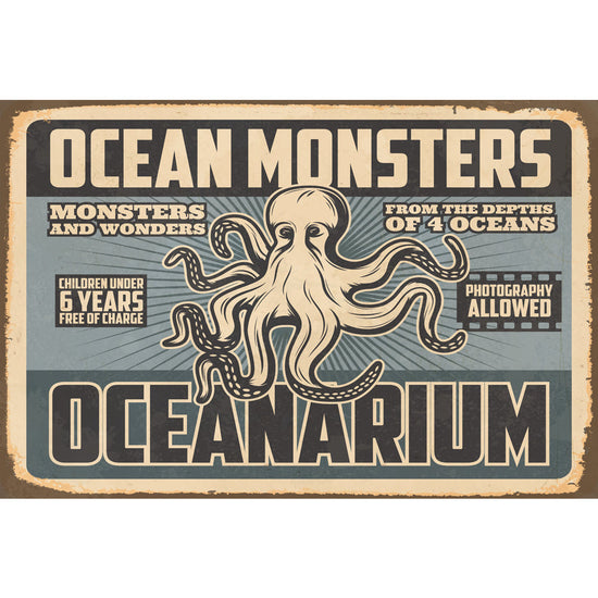 Queen Kerosin Blechschild - Ocean Monsters