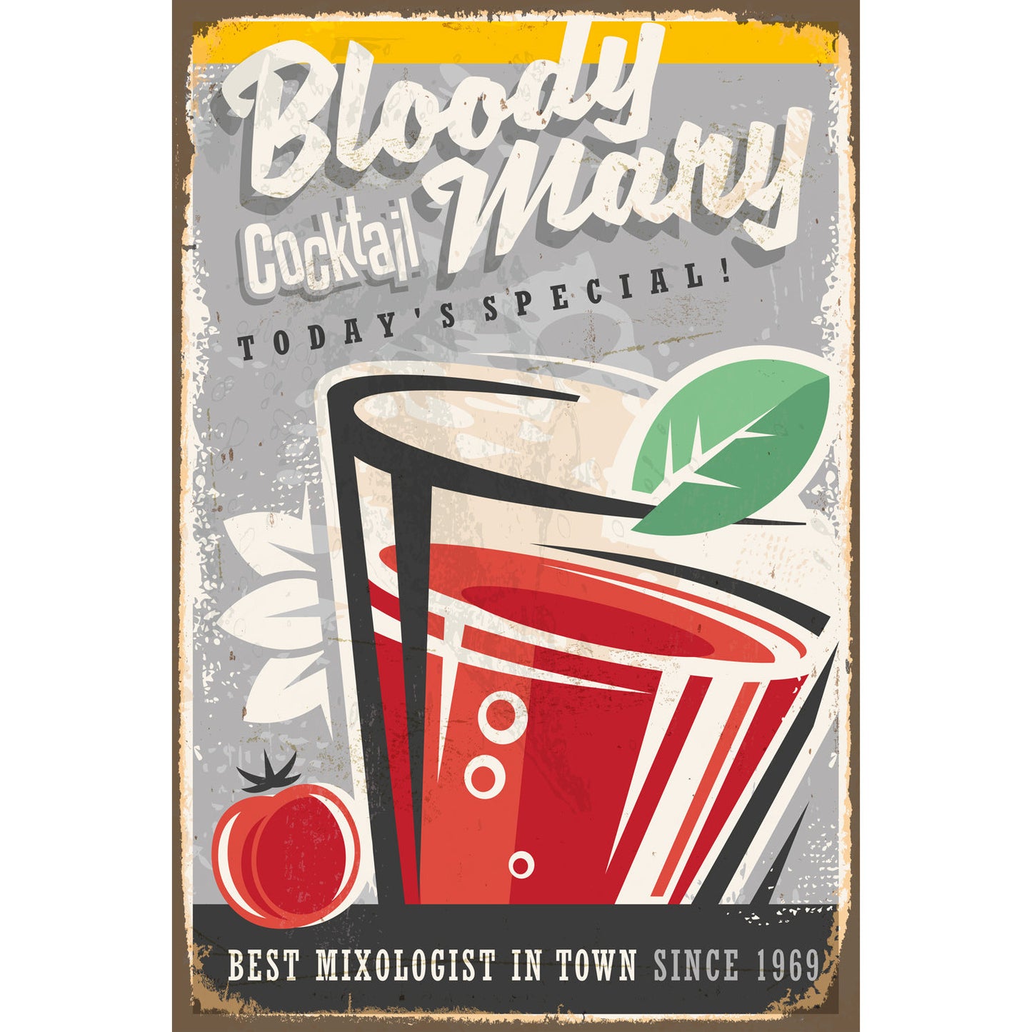 Blechschild - Bloody Mary