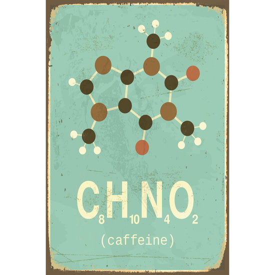 Queen Kerosin Blechschild Caffeine - CHNO