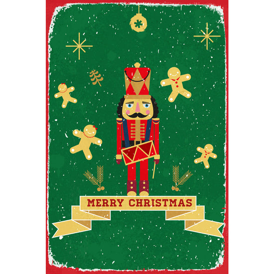 Queen Kerosin Blechschild - Merry Christmas Nutcracker