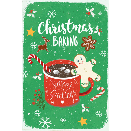 Blechschild - Christmas Baking