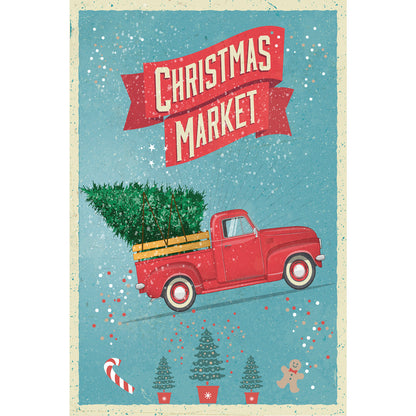Blechschild - Christmas Market