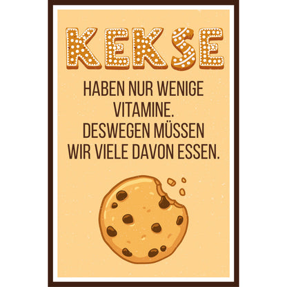 Blechschild - Kekse