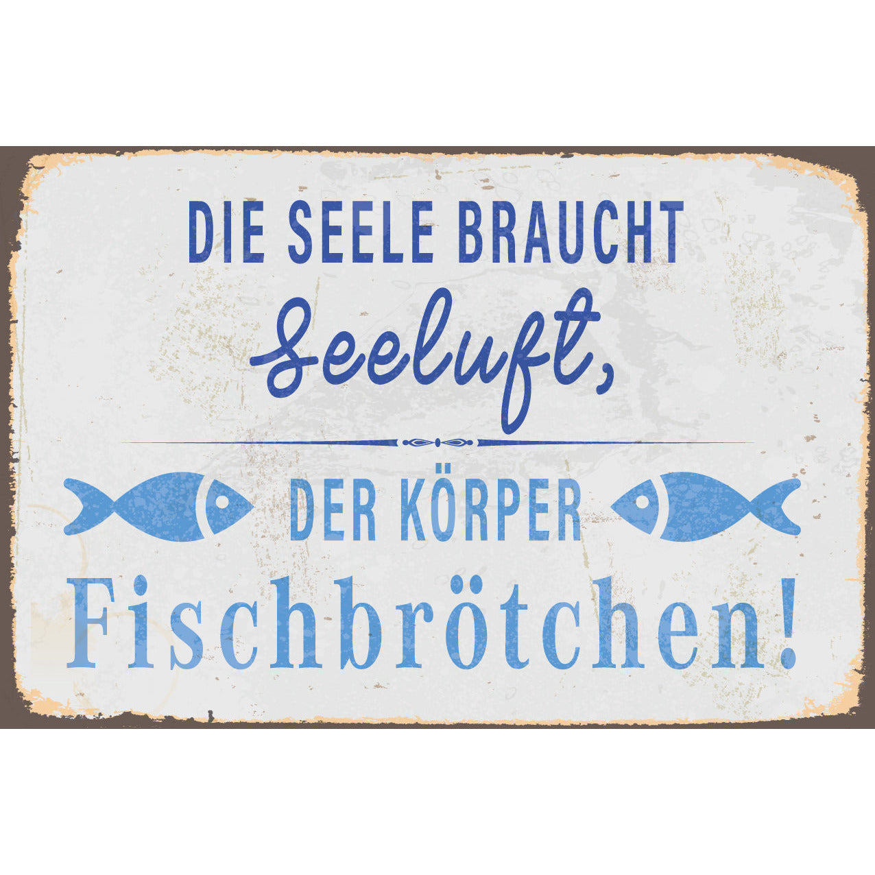 Blechschild - Seeluft