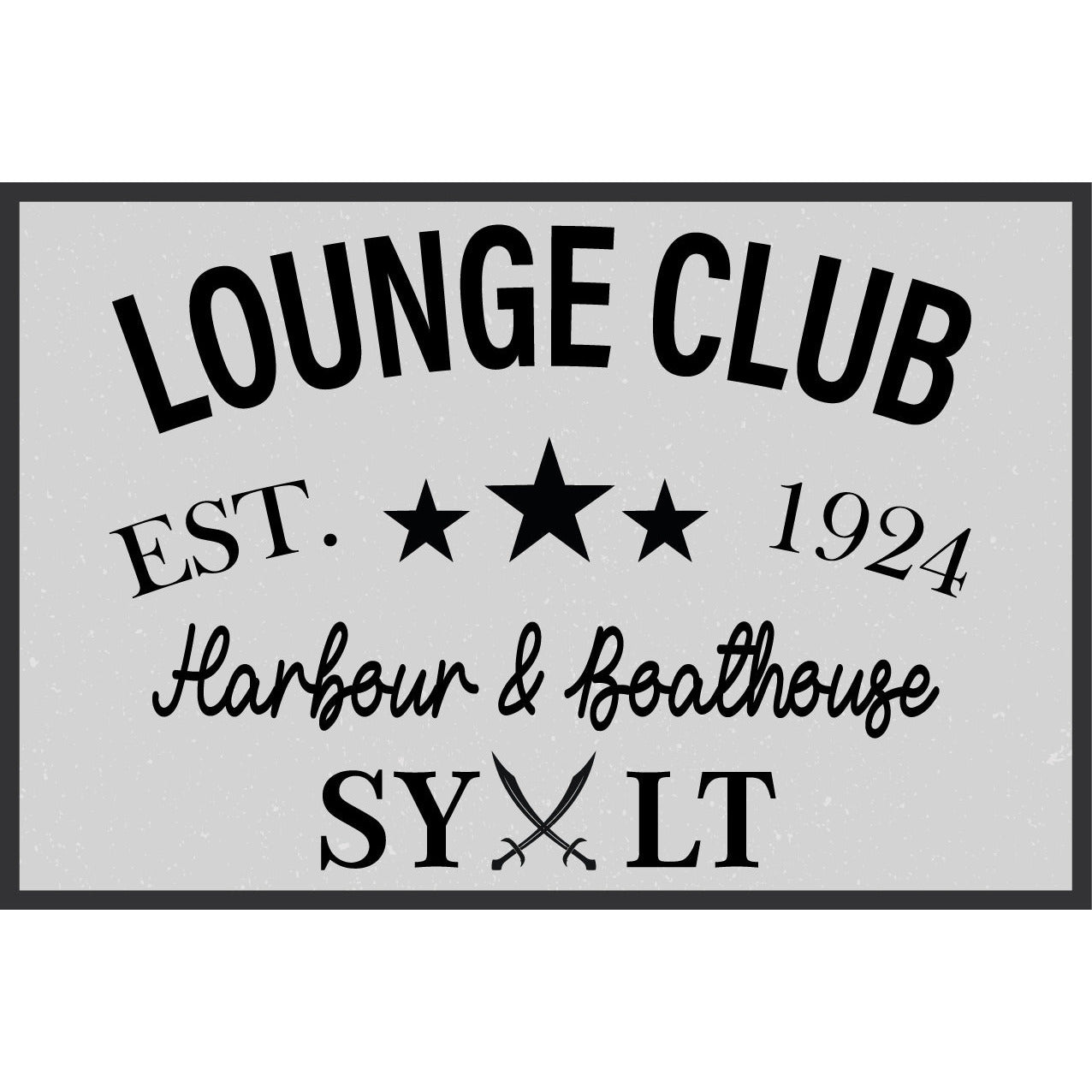 Blechschild - Lounge Club