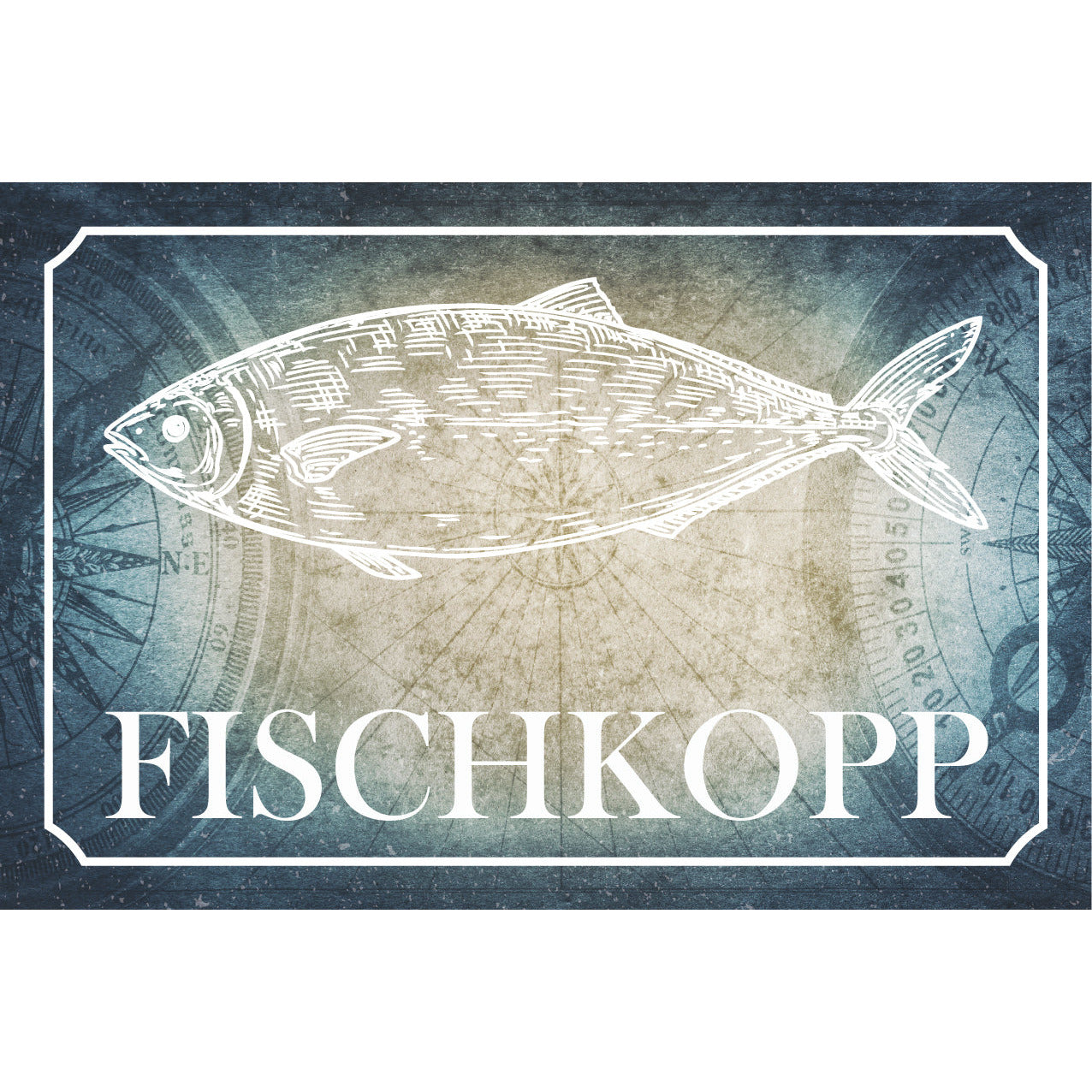 Blechschild - Fischkopp