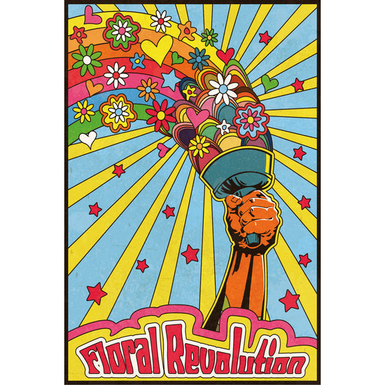 Queen Kerosin Blechschild - Floral Revolution