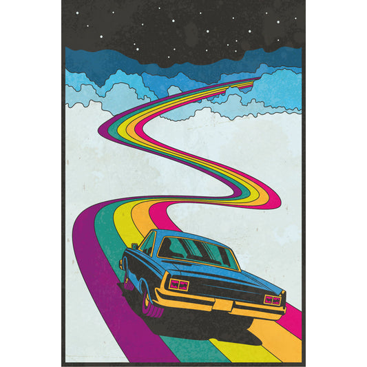 Blechschild - Rainbow Road